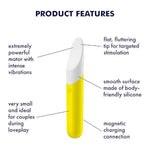 Ultra Power Bullet 7 Vibrator Sex Toy | Adult Toys For Women | Mini Clitoral Vibrator | Vibrating Sexual Pleasure Device | Stimulation Vibrators | Woman Sextoy (Yellow)