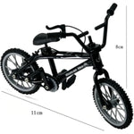 2 Pcs 1:18 Scale Mini Diecast Mountain Bikes, Black Desktop Decor