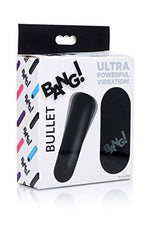 Vibrating Bullet with Remote Control - Black