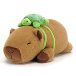 Weighted Stuffed Animals Capybara Plush, Weighted Capybara Stuffed Animals With Turtle Backpack, Soft Pillow Toy For Kids Adults, Birthday Present & Christmas Gifts 9.8 Inch, 0.8 Lb