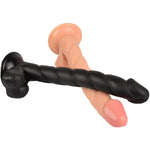 Super Long Screw Dildos Giant Anal Beads Plug Thread Penis For Man Woman And Couples Sex Toys, Black
