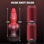 Huge Knotted Fantasy Monster Dildo With Strong Suction Cup, 8.6 Inch Thick Animal Dragon & Dog Knot Toy For Women G Spot, Big Silicone Anal Dildo Anal Plug For Men Gay Prostate, Adult Sex Toys
