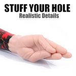 15 Inch Realistic Fist Dildo, G Spot Huge Big Fantasy Hand Dildo With Strong Suction Cup, Huge Anal Plug For Anal Stretching, Adult Sex Toy For Women Lesbian Gay Beginner (White)