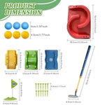 Kids Golf Set With Club - 16Pcs Kids Toy Golf Games Set, Mini Games Toddler Golf Set, Sports Outdoor Indoor Toys, Birthday For Girls Boys