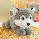 Soft Stuffed Animals Siberian Husky Plush Toy, Kawaii Cute Plush Stuffed Husky Pillow Gift For Girls Boys Birthday