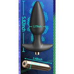 Anal Plug Vibrator - Silicone Cone Butt Plug Dilator With Curved Base & Slender Waist - 16 Vibration Modes - Usb Charging - 5.82 X 1.77 Inch Prostate Massager Sex Toy For Women Men Masturbation (L)