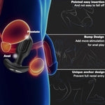 Anal Sex Toy Vibrator, 4Pcs Vibrating Anal Butt Plug Training Kit, Remote Control 10 Vibration Modes Adult Anal Sex Toys Vibrators With Flared Base Prostate Sex Toys For Beginner Advanced User- White