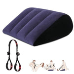 Sex Toys Adult Toys Pillow Position Cushion Triangle Inflatable Furniture, Sex Bondage Bdsm Kit, Bed Restraints Set With Handcuffs Neck To Thigh/Ankle For Sm Adult Couples Game Play
