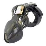 Adjustable Plastic Cock Cage For Men Metal Chastity Devices Male Black Chastity Locked Cage Sex Toy For Men Restraints Erection (Adjustable, Black)