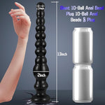13-Inch Anal Bead Plug - Extra Large 10-Bead Flexible Long Anal Dilator with Gradual Sizing Anal Training Toy for Couples, Anal Bead Chain, Prostate Massage Stimulation Plug Adult Novelty