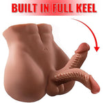 11.5Lb Torso Male Sex Doll For Women With Realistic Flexible Dildo And Tight Anal, Huge 7.1In Cock 3D Men Sex Doll, Unisex Masturbator Sex Toy For Women Men Gay Couple Sex Fun, Brown
