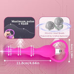 Vibrating Anal Plug With Bead Women G Spot Clitoral Massager Adult Sex Toys Pleasure Prostate For Mens Small Easy Carrying (Black)