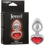 Jewel Small Ruby Heart Anal Plug