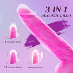 Tracy’S Dog Thrusting Dildo Vibrator - 9.25" Heating Realistic G-Spot Vibrator For Women Couples, Remote-Controlled Adult Sex Toy With 3 Thrusting Speeds, 10 Vibration Modes & Suction Cup Base
