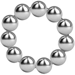 Stainless Steel Cock Ring Beaded Penis Ring Glans Ring Erection Enhancing Orgasm Increase Semen Lock Sex Toys For Men Delay Ejaculation(1.18")