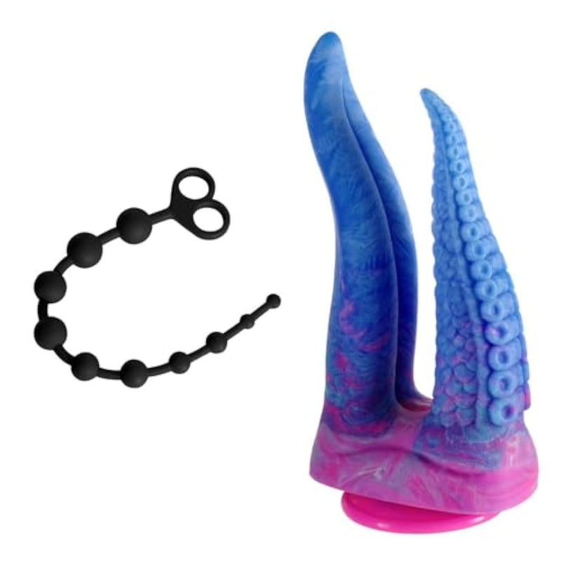 Silicone Anal Bead + Realistic Double-Ended Dildo