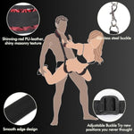 Bdsm Thigh Restraints Bondage Sexy Spreader Legs Sex Straps,Neck To Leg Adjustable Sex Restraints Toy Set,Soft Foam Pads For Comfortable, Sex Gear For Couple'S Game