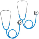 Kids Stethoscope, 2 Pack Real Working Nursing Stethoscope For Kids Role Play, Toddler Doctor Play Set For Boys Girls, Toy Medical Kit Nurse Cosplay Costume Accessories, Blue