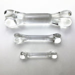 Unique Anal Plug The Shape Of Bones Glass Sex Products For Women Crystal Dildo In Three Different Sizes For Vagina And Posterior (L)