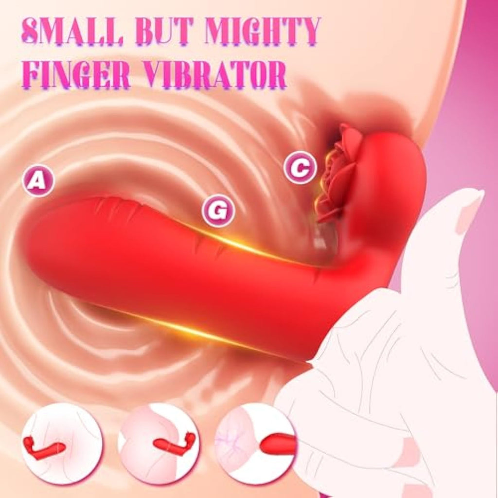 Womens Sex Toys Finger Vibrators - Quiet Couples Sex Toy With Dual Channels  & 9 Vibrations, Nipple Massager Rose Sex Toy Clit G Spot Anal Mini Vibrator,  Adult Sex Toys & Games