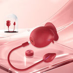 Vibrator Dildo Sex Toys for Women - Rose Sex Toy with Flapping G Spot Vibrators 9 Sucking, Vibration, Flapping Modes for Clitoral Nipple Stimulation, Adult Sex Toys Games for Couples