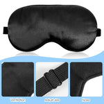 3 Pcs Sleep Mask, Silk Blackout Eye Mask Eyeshade Black, Blue, Green