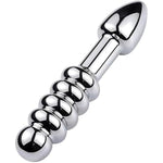 Dual-Ended Dildo Massage Wand With Metal Anal Butt Plug | Prostate Massager For Men & Women | Couples Adult Sensual Toy | Reusable Sex Toys For Intimate Exploration (Pd-156)