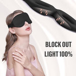 Sleep Mask for Side Sleeper, Light Blocking Zero Pressure Blindfold