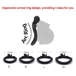 Male Bdsm Resin Chastity Device Breathable Cock Cage Upgraded 3D Cage With 4 Arc Rings Set With Spikes Feel The Pain, Cbt Chastity Cage Men Abstinence Penis Bondage Sm Extreme Fetish Sex Toy