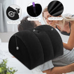 Sex Position Pillow Sex Dice Set-Dildo Pillow Dildo Mount Sex Toys Inflatable Sex Cushion Sex Games For Adult Couples Sex Women G Spot Cushion Sex Furniture Pillow For Couples (Black)