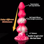 10” Big Knot Monster Fantasy Dildo: Thick Pink Horse Dragon Dildo With 3 Dog Knots, Large Giant Girthy Liquid Silicone Anal Dildos With Suction Cup For Riding, Adult Sex Toys & Games For Women Men Gay