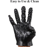Massage Gloves Female Sex Toys for Couples - Finger Lesbian Fisting Dildo BDSM Toys - Infatuation Magic Hand Anal Plug - G-spot Vagina Stimulator Thrusting Orgasm Tease (Pink)