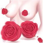 Rose Vibrating Nipple Clamps Sex Toys Pleasure Women, Mini Invisible Adjustable Bdsm Rose Nipple Sex Toy, Female Couples Adult Sex Toys Games, Remote Control Vibrator, Clitoral Stimulator