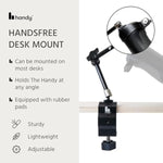 HANDY Handsfree Desk Mount with Cup Bundle - Automatic Male Masturbator and Clamp Holder, Adjustable Sex Toy Stand