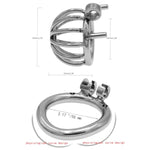 Metal Male Chastity Device Bdsm Cockcage Slave Punish Small 304 Steel Stainless Comfortable Cock Cage Adult Game Sex Toy Chs152?2.17 Inch/ 55Mm?