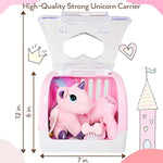 Plush Unicorn With Carrier Cage 5 Piece Toy Set, Stuffed Animal For Girls, Unicorn Gift, Stuffy