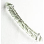 Glass Dildo Double Ended Realistic Dildo Couples Sex Toys, 7.87" Double Sided Dildo Women Male Sex Toy, Crystal Clear Dildo With Vivid Glans For G-Spot Stimulator, Anal Dildo Adult Sex Toy For Men
