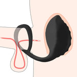 Silicone Anal Vibrator Prostate Massager Anal Butt Plug Penis Lock Cock Ring Stimulation Sex Toys For Beginner&Advanced Player Anal Sex Toys For Men