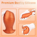 5.7" Anal Plug Anal Toys Butt Plug Anal Dildo Sex Toys Anal Training Premium Silicone Dildo Prostate Massager Buttplug, Womens Sex Toys Sex Toys For Men, Golden