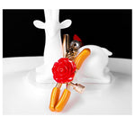 Bells Nipple Clamps Breast Chest Clamps Nipple Rings Noose Non Piercing Bra Body Chain For Sexual Pleasure Red Rose