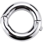Stainless Steel Men'S Metal Penis Ring With Delayed Ejaculation And Adjustable Penis Weight Physical Training Ring, Sizes 40-50Mm, 30-40Mm