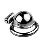 Metal Chastity Cage For Men Metal Chastity Devices Lock Design Small Chastity Cage Male Penis Cage Flat Cock Cage Bdsm Toys For Couples Sex (40Mm/15.7In)