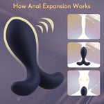 Anal Plug Silicone Butt Plug Sex Toys 3.7in Small Anal Plug,Blue