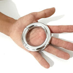 Male Penis Cock Ring Delay Head Glans Ring Stainless Steel Scrotum Ball Stretcher Weights Adult Sex Toys (Magnetic 35Mm Bold)