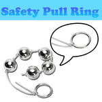 Metal Anal Beads, Anal Balls Stainless Steel Butt Plug for Men Women