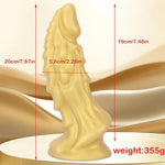 Realistic Monster Dildo, Fantasy Dragon Dildo with Stimulation Scales, 7.87 Inch Animal Dildos for G Spot Stimulation, Silicone Anal Penis Anal Plug Prostate Massage for Men Women