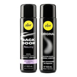 Back Door Silicone-Based Anal Lubricant 3.4 Fl Oz & Original Super Concentrated Silicone Personal Lubricant 3.4 Fl Oz