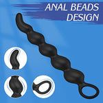 Sex Toys Anal Beads Plug- Sex Toy Silicone Dildo Prostate Massager For Men, Female G-Spot Stimulator, Adult Anal Butt Plug Training Sex Toys For Men Women & Couples, Unisex Anus Sex Toys