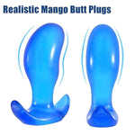 Blue Mango Anal Plugs,6 Inch Crystal Prostate Massage Sex Toys For Women Men