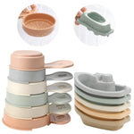 Bath Toys Floating Boats Train With Bathing Spoon,11 Pcs Water Table Toys Mold Free Baby Bath Toys For Toddlers 1-3 Infants 6-12-18 Months,Bathtub Toys Shower Toys For 1 2 3 4 Year Old